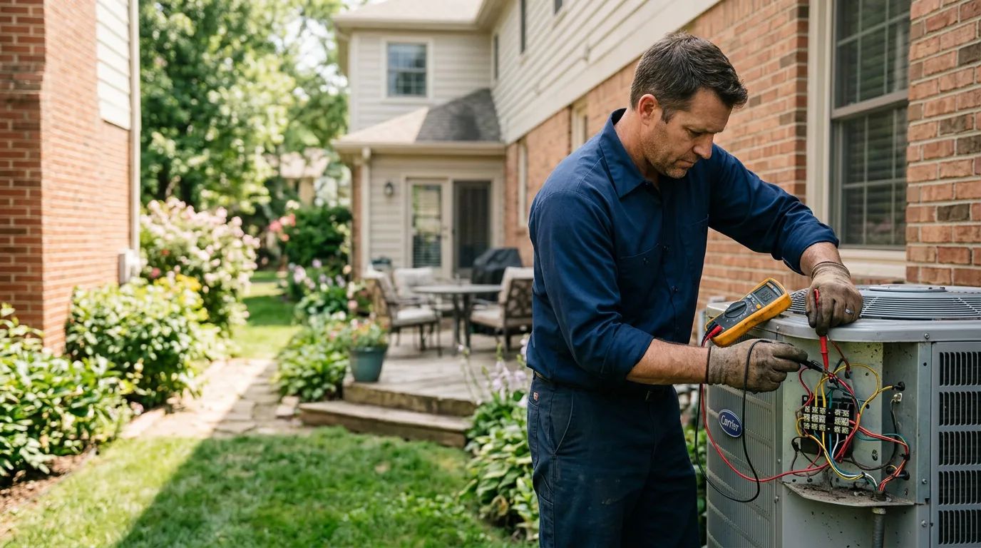 HVAC technician working near Mound City, SD